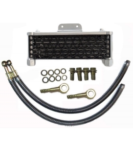 Oil cooler with rubber